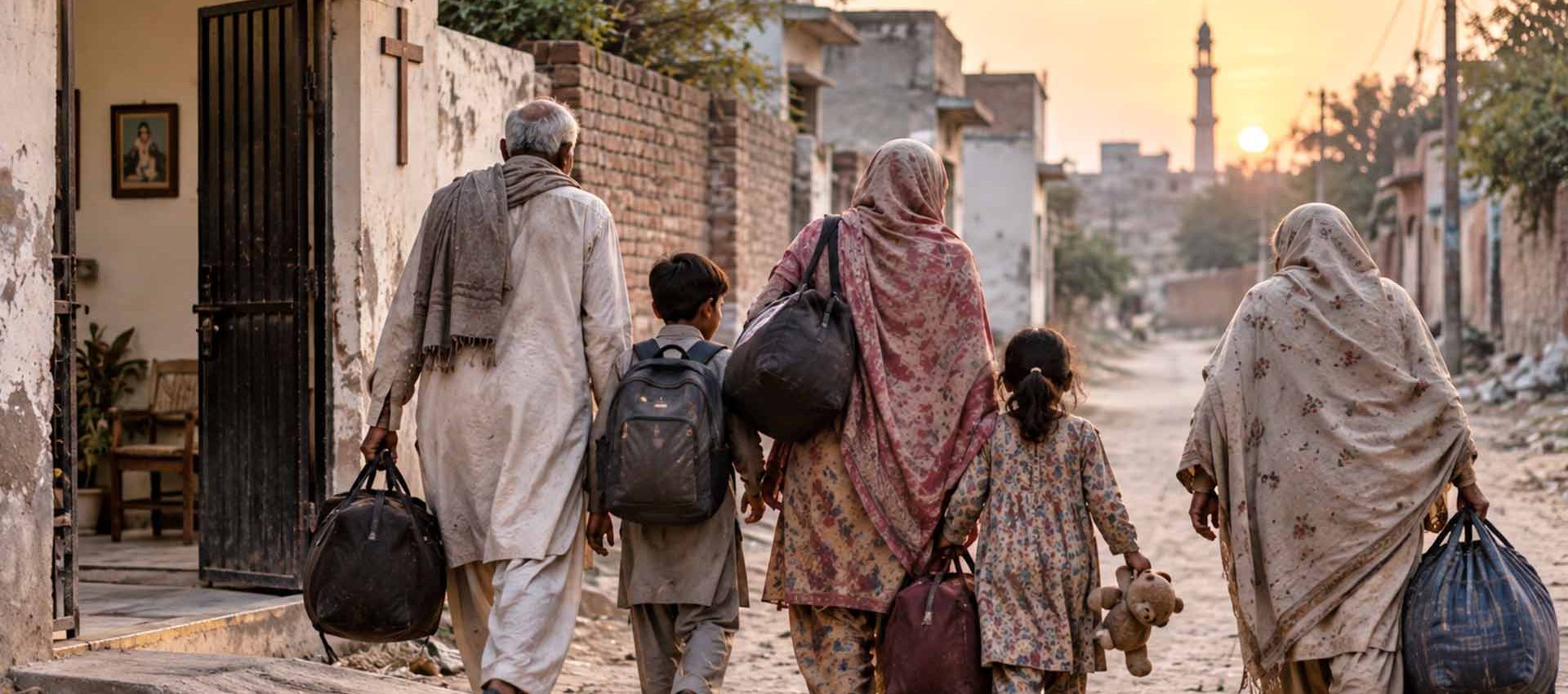 Familie ontheemd na een beschuldiging van godslastering in Pakistan – illustratieve afbeelding